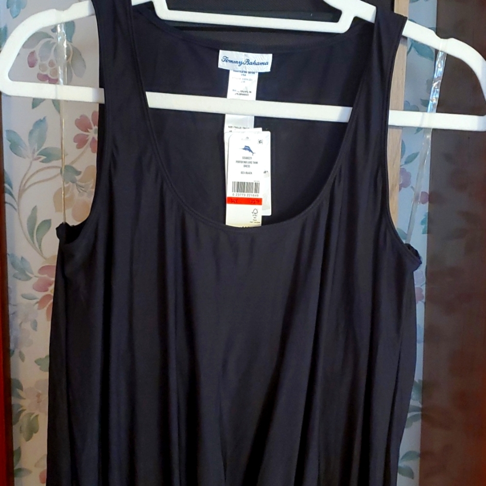 Tommy Bahama!  Swim cover-up & Casual dress, XS, Dark Black, super cute on!